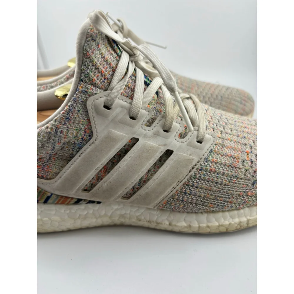 Women's Adidas Ultra Boost Athletic Shoes Size 10 Beige Multi-color - Picture 2 of 16